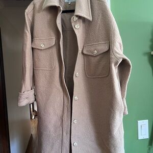 Quince Boiled Wool Shacket